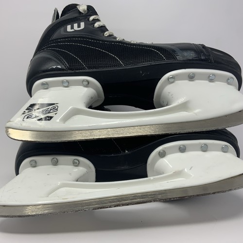Winnwell GX-2 LU Men's Clean Ice Hockey Skates Sz US 7 Black Lace Up - Picture 6 of 8