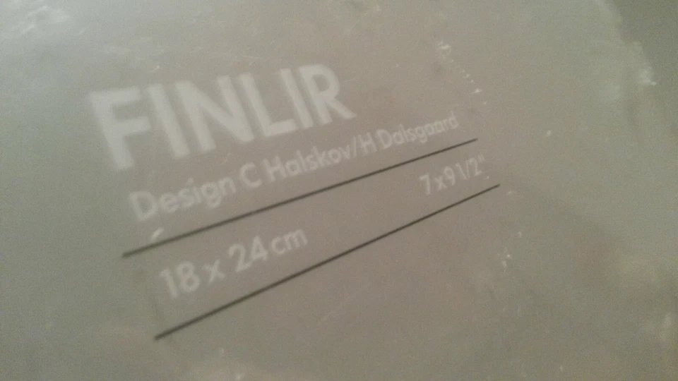 Marco de fotos acrílico transparente IKEA FINLIR 7 x 9 1/2” diseño C ¡NUEVO! Foto 4 de 4