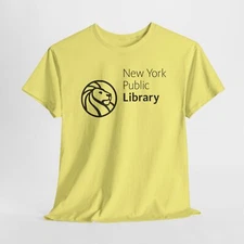 Vintage New York Public Library Unisex Tee - Retro Book Lover Gift, NYC Literary