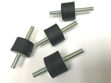 4 BRAND NEW 1" DIA x 3/4" TALL RUBBER MOUNTS 1/4-20 Thread 1" 3/4" LONG STUDS