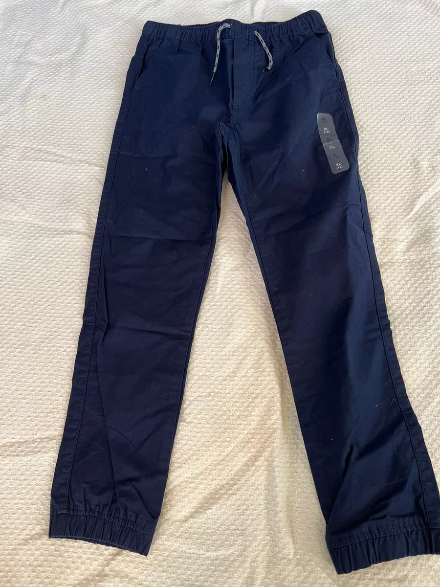 Gap Kids Boys Pants Size XL 12 elastic Waist Drawstring Blue