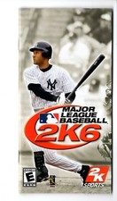 MLB 2K6 PSP MANUAL ONLY Insert Authentic Instruction