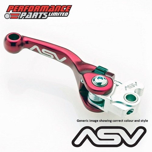 ASV F4 Red Short Brake + Clutch Lever Set Pro Perch Yamaha Raptor 250 2008 - Picture 2 of 11