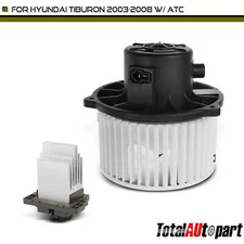 HVAC Blower Motor & Resistor Kit for Hyundai Tiburon 2003-2008 with w/ ATC Front