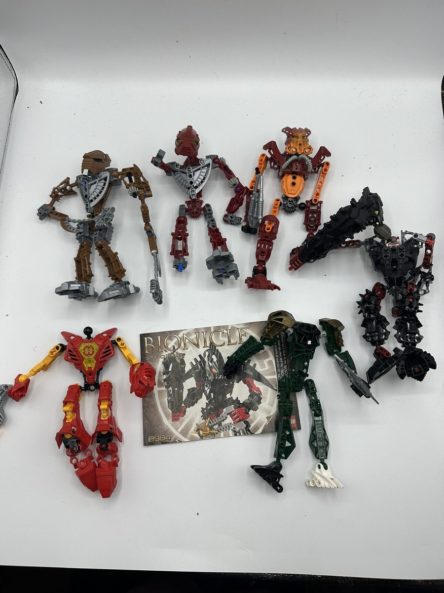 LEGO Bionicle Lot Of 5 Incomplete Figures - Hero Factory 8984 8739