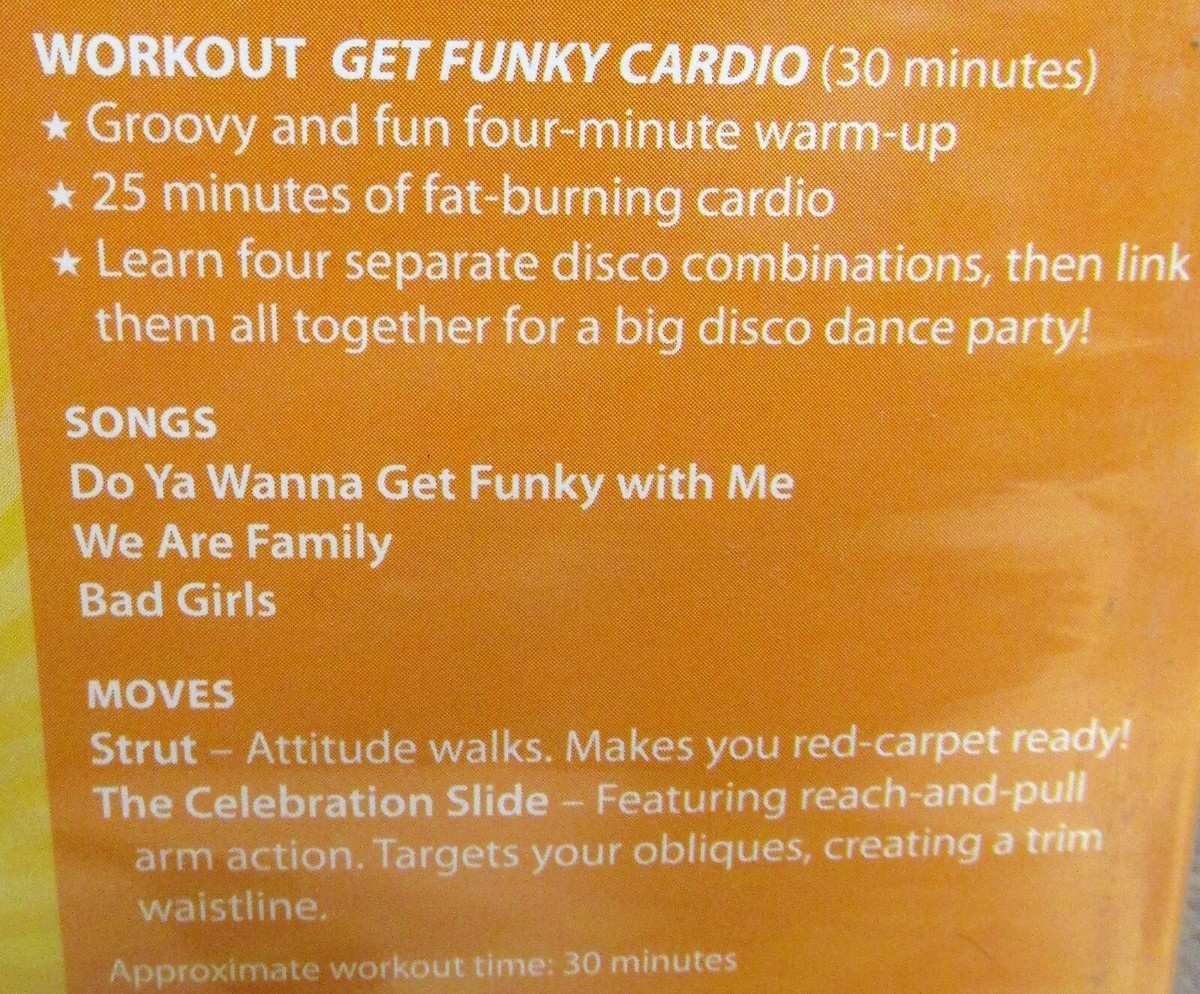 DISCO ABS,Get Funky Cardio NEW! DVD Workout to Original Songs