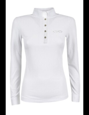 Animo Long Sleeve Women's White Show Shirt Size 42