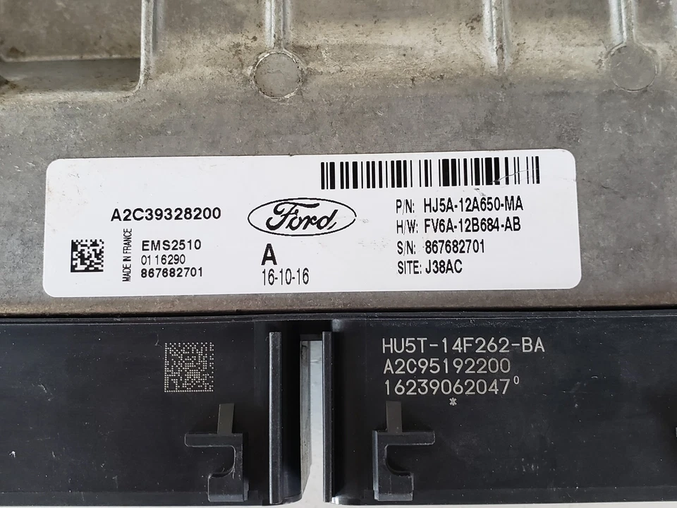 2017 福特 Escape HJ5A-12A650-MA 电脑脑引擎控制 ECU ECM EBX 模块 — 第 2/4 张图片