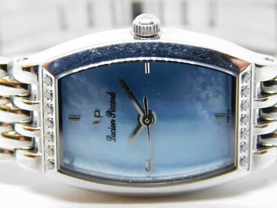 Lucien Piccard ladies silver tone sapphire crystal watch NEW BATTERY Lucien Piccard Womens Watch Sapphire Watch New Battery Two  main image 3
