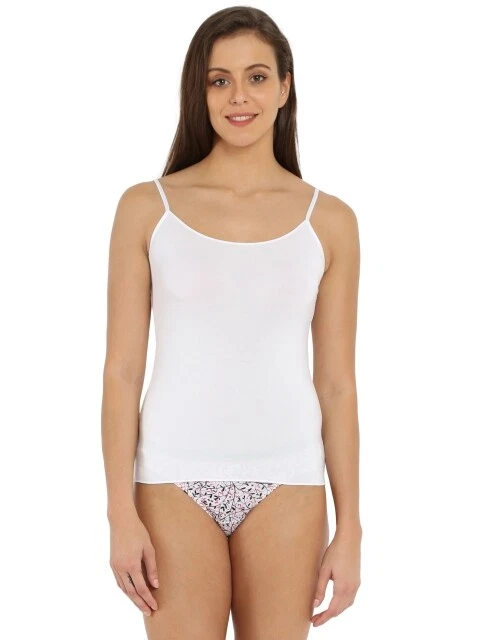 Camisola lisa Jockey para mujer adolescente TOP correa ajustable diaria extra femenina Foto 4 de 4