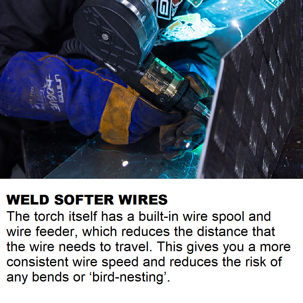 UNIMIG 220A Spool Gun Welding Torch Mig Wire Binzel Type Aluminium 240A PLSP240A