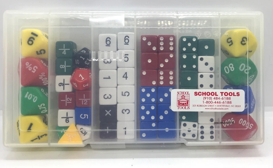 Learning Advantage - Classroom Dice Set 56 Pcs - Image 2 of 2