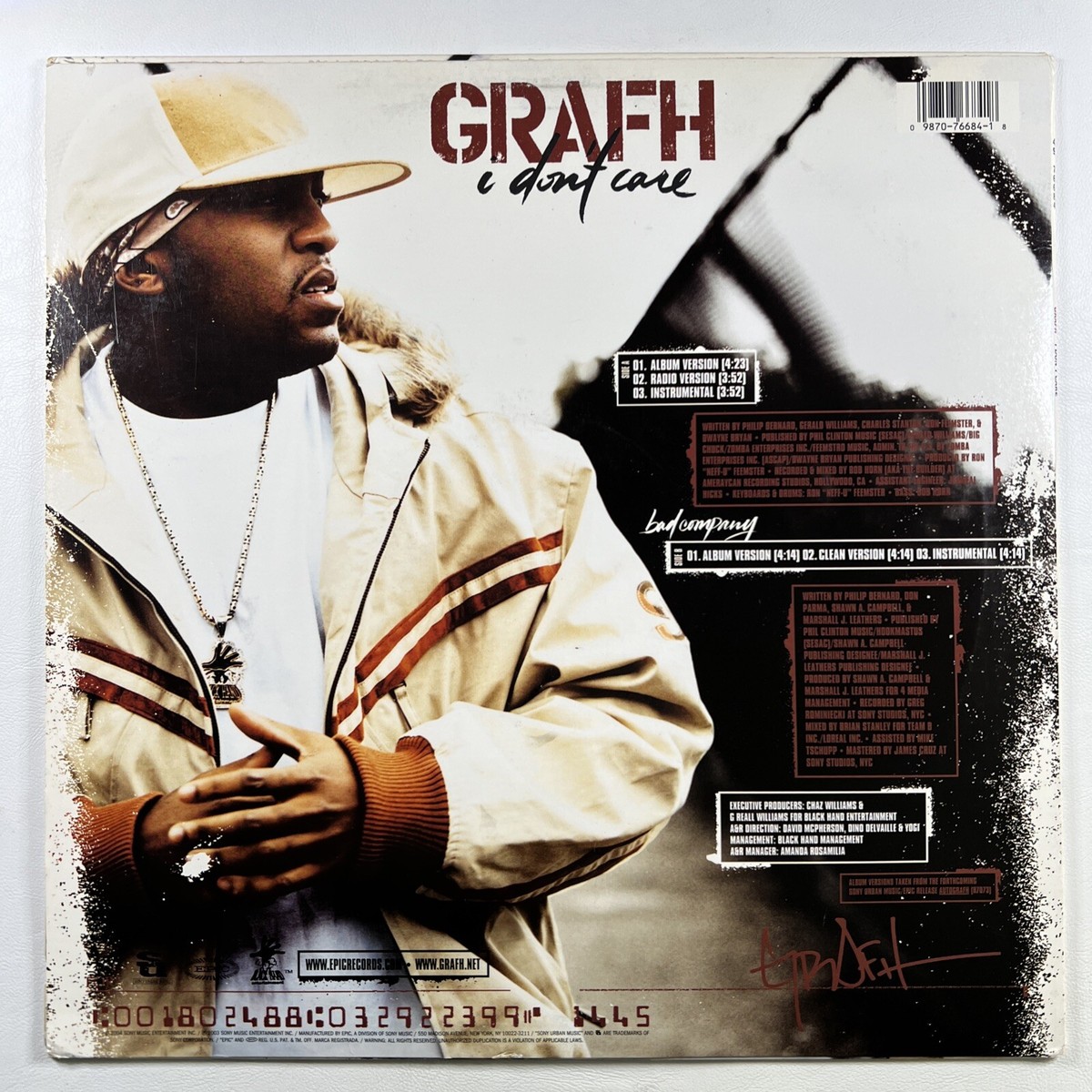 Grafh “I Don't Care” LP/Epic (VG+) 2004 Hip Hop 98707668418| eBay
