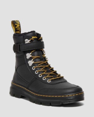 Dr Martens Combs Tech Fur Lined Leather Ankle Chelsea Winter