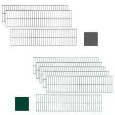 Doppelstabmattenzaun Elemente Zaunelemente Zaun Gartenzaun Gitterzaun Stabmatten
