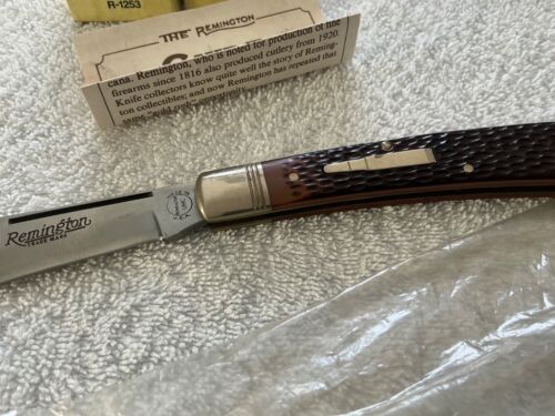 1992 Remington One R1253 Guide Bullet Knife Folding Pocket Delrin Handle New - Picture 17 of 24