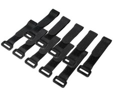 Logilink Fascette Fermacavo Nero in Velcro Set da 10 pz