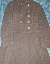 Womens River Island Full Length Dark Grey Coat Uk Size 8/10 (s/m)