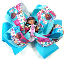 Beautiful Doc McStuffin Inspired Hair Bow for girls