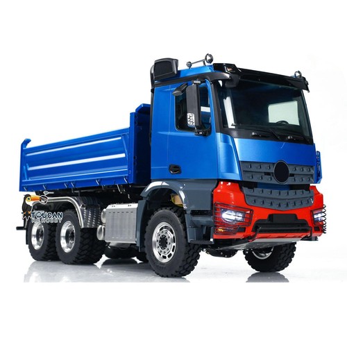 1:14 LESU 3-way 6x6 Metal RC Hydraulic RTR Dumper Truck Tipper W/ Motor Battery - Picture 4 of 12