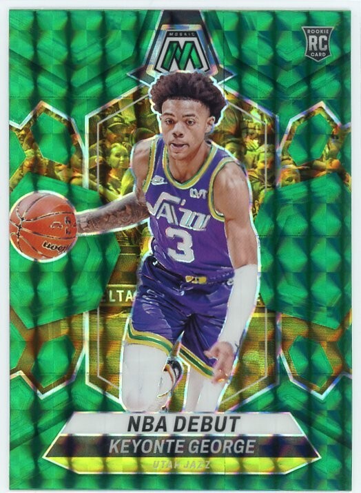 2023-24 Panini Mosaic - NBA Debut Keyonte George #251 Green Mosaic Prizm (RC)