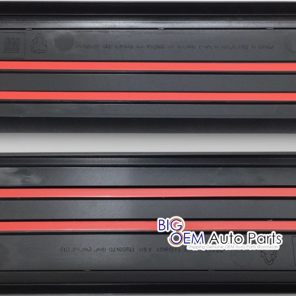 2007 - 2013 GMC Sierra 1500 5'8" tampa de trilho de cama curta moldagem kit GM novo OEM - Imagem 3 de 4