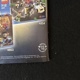 LEGO 4855 - SPIDERMAN - Spider-Man's Train Rescue - INSTRUCTION MANUAL ONLY