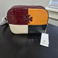 Tory Bursch Mcgraw Embossed Color Block Camera Bag
