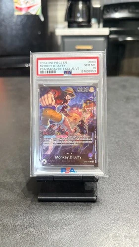 2024 One Piece Monkey D. Luffy OP05-060 PSA-Magazine-Exclusive PSA 10 #060
