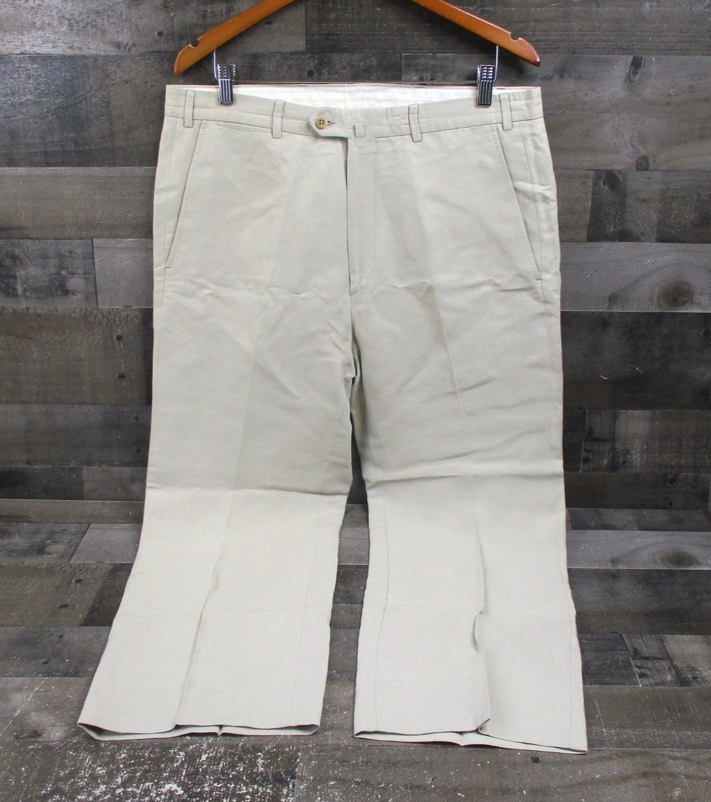 men's linen blend dress pants Odana's | Beach