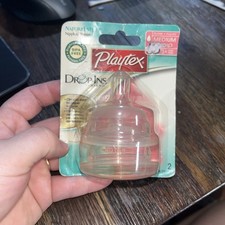 Vintage 2 Playtex Nurser NaturaLatch Nipples Silicone BPA 3m Medium Flow