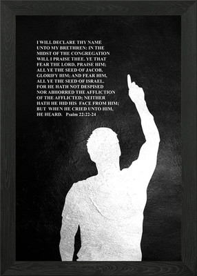 Psalm 22 22 24 Gerahmtes Wandbild Poster Leinwanddruck Bild