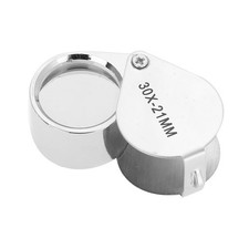 30X Portable Magnifier Folding Pocket Loupe With For Jewelry Checking Readi SXBE