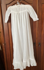 ANTIQUE CHRISTENING GOWN w/ pintucks and lace