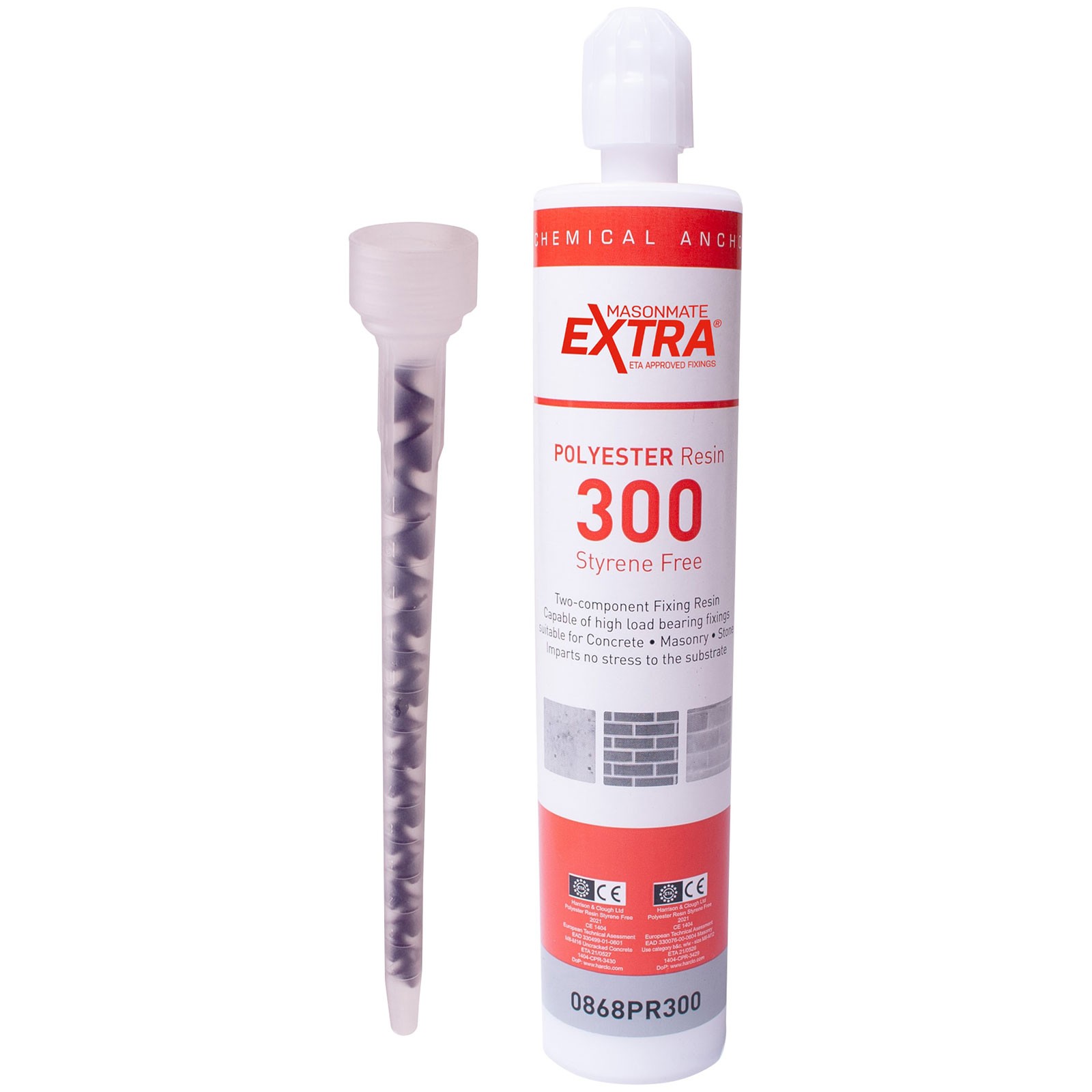 MASONMATE Chemical Anchor Resin Styrene Free 300ml