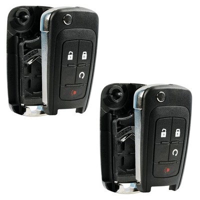 2 Remote Key Fob Shell Case for 2010-2017 Chevy  Equinox GMC Terrain OHT01060512
