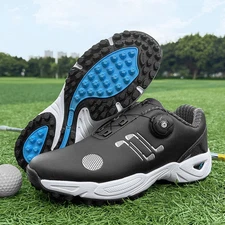 Men Outdoor Professional Golfing Sneakers Lightweight Training Shoes Waterproof