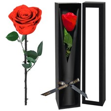 Single Forever Roses in a Box,Preserved Flowers for Delivery,Preserved Rose Gift