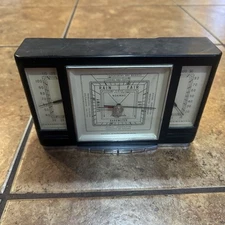 Mid Century Airguide Instrument Co Barometer Thermometer Humidity VTG untested