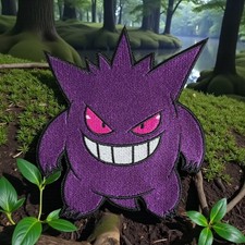 Gengar Pokemon Embroidery Patch Multi Sizes 3" - 7"