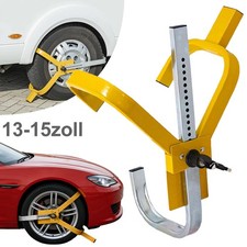 Parkkralle Radkralle Reifenkralle Diebstahlsicherung Wegfahrsperre Auto PKW Gelb