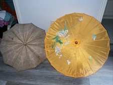 ANTIQUE VICTORIAN PARASOL  VINTAGE JAPANESE PARASOL UMBRELLA