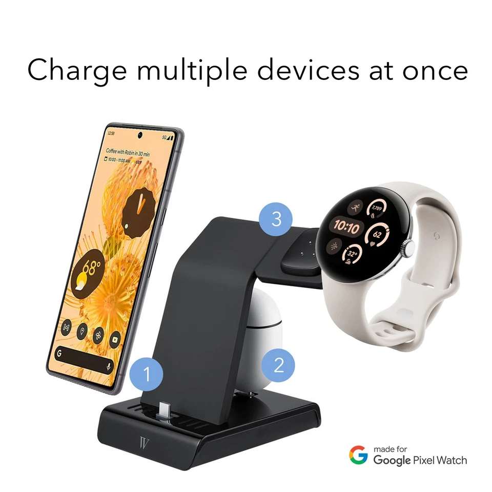 Wasserstein 3-in-1 Station for Google Pixel, Buds, Fitbit, & Pixel Watch 3 - Image 4 of 4