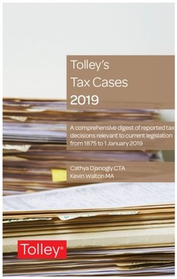 TOLLEYS TAX CASES 2019 by CATHYA DJANOGLY Paperback Self Help Business