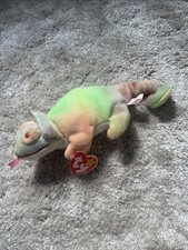 UPC 008421040377 product image for Ty Beanie Baby 9-inch Rainbow Iguana Chameleon Toy 1997 Edition | upcitemdb.com