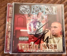 SPM South Park Mexican AUTOGRAPHED CD The 3rd Wish to Rock the World DOPE HOUSE