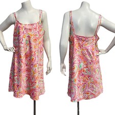 Lauren Ralph Lauren Women's L Sleepwear Double Strap Dress Floral Paisley Slip