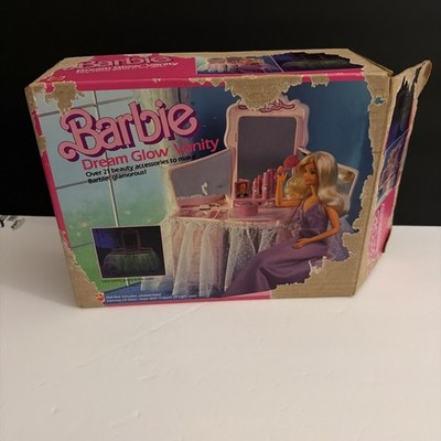 1985 Barbie Dream Glow Vanity DreamHouse Accessories Box Only
