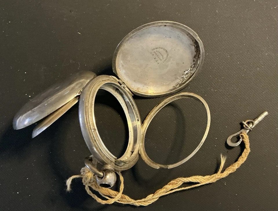 Vintage Waltham PS Bartlett 18s 11j  Model 1857 Coin Silver  Pocket Watch A1150 - Image 4 of 4