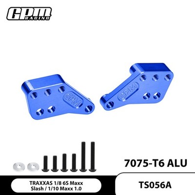 GPM 7075 Alloy Front/Rear Shock Mount For TRAXXAS 1/8 Maxx Slash 1/10 Maxx 1.0